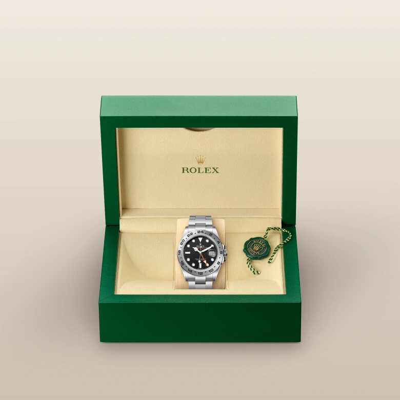 ROLEX グリーンレザー　型番14270 空箱　コマ2個 本物 ROLEX グリーンレザー 型番14270 空箱 コマ2個 本物 - メルカリ